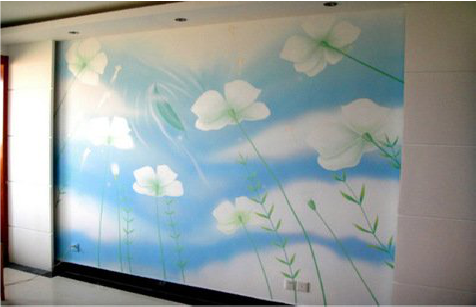 南阳画墙绘怎么画好白云的蓬松感？