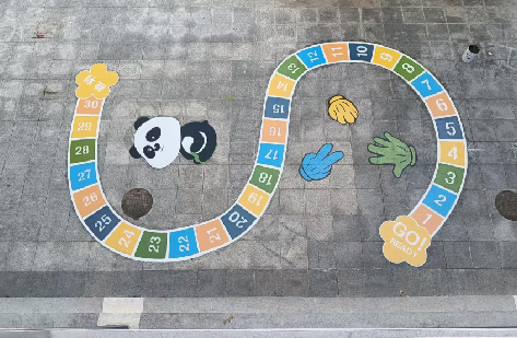 南阳地面游戏彩绘