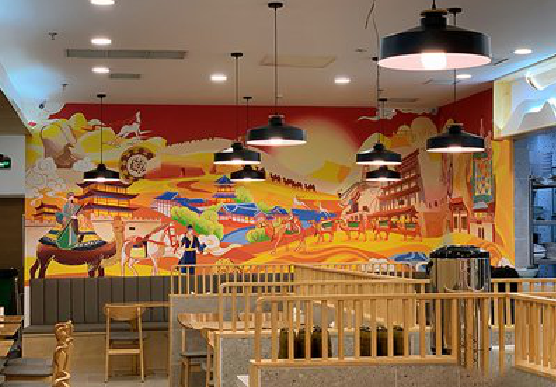 南阳商业空间彩绘介绍。