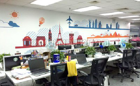 南阳教你设计办公室墙绘的方法。