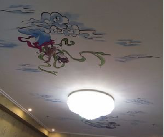 南阳如何快速绘制天花板上的手绘墙？