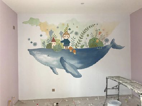 南阳手绘墙的特点及优势。